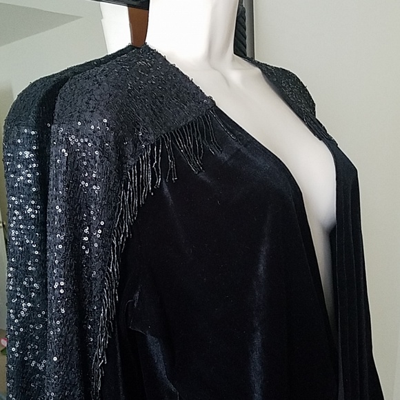 torrid Jackets & Blazers - Gorgeous velvet fringe cardigan/bolero